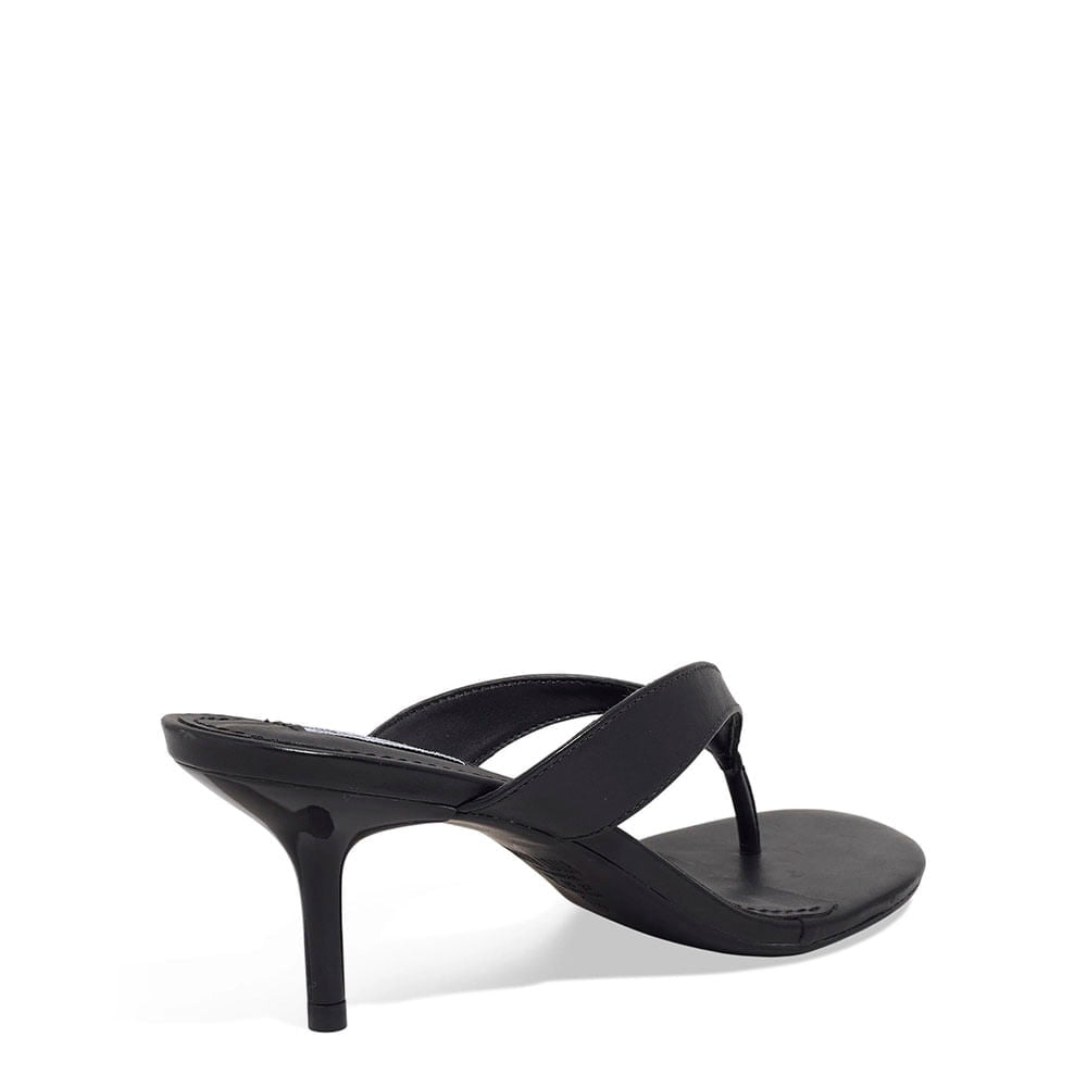 Sandália Santa Lolla Preta Salto Fino Tira Em V