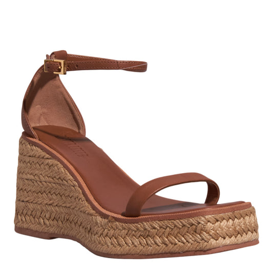 Sandália Santalolla Caramelo Annabela Couro