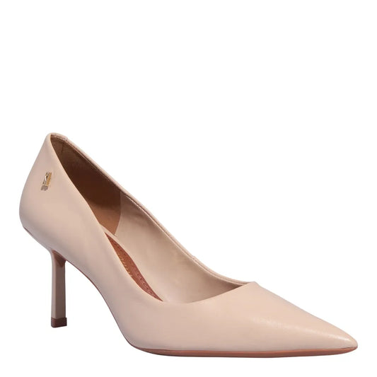 Scarpin Santa Lolla Bege Couro