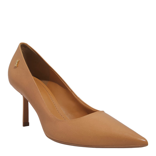 Scarpin Santa Lolla Caramelo Couro Salto Fino