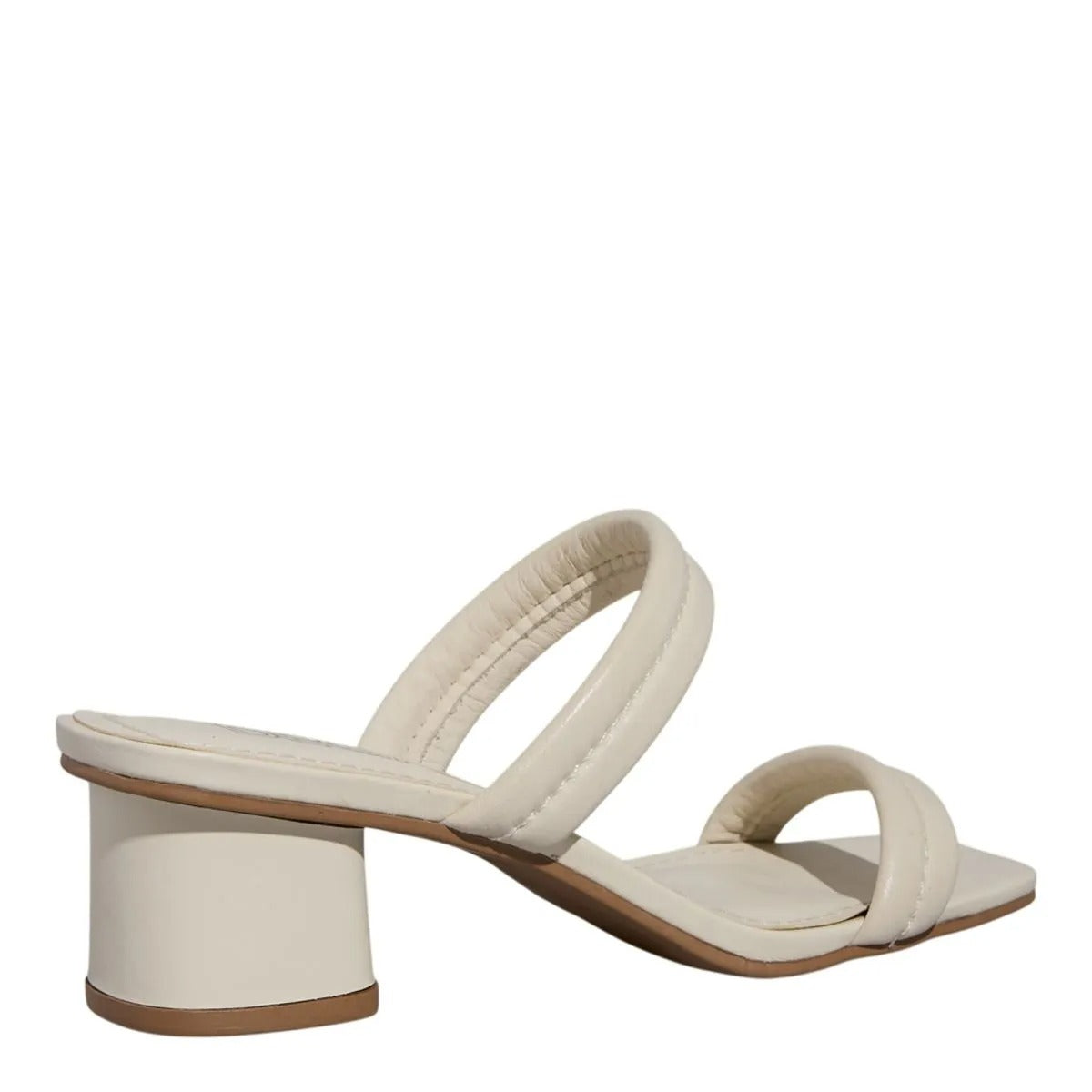 Tamanco Degalls Off White Couro Salto Bloco