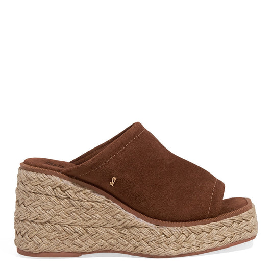 Tamanco Santa Lolla Marrom Anabela Corda