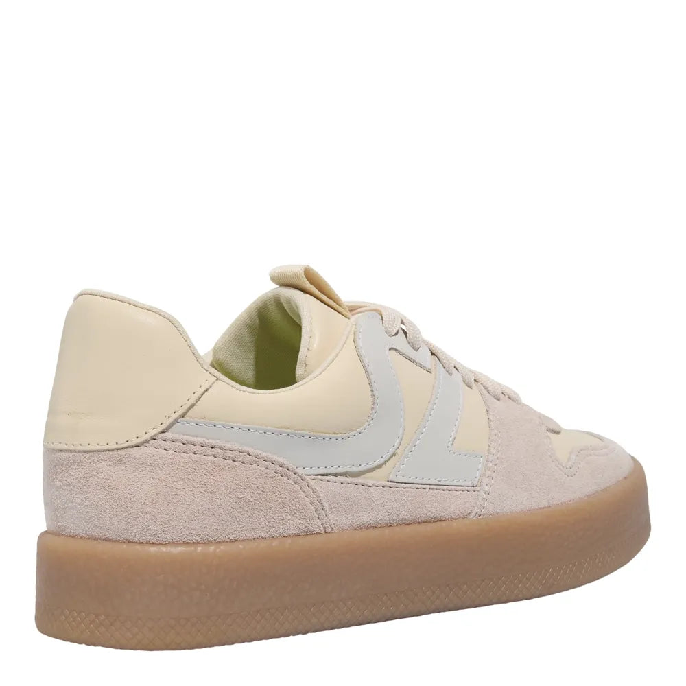 Tênis Santa Lolla Couro Off White Camurça