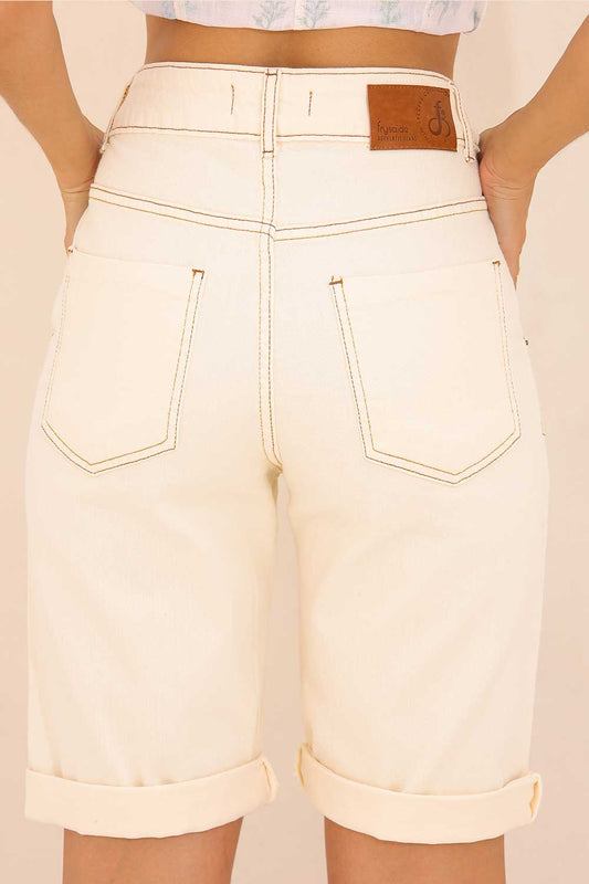 Bermuda Jorts Bege Sarja Frysaide