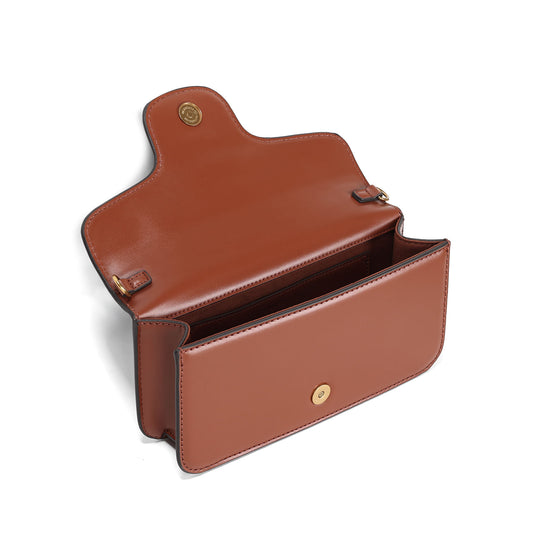 Bolsa Baguete Santa Lolla Marrom Soft Duas Alças