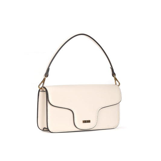 Bolsa Baguete Santa Lolla Off White Alça De Ombro