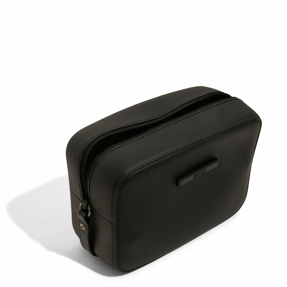 Bolsa Borracha Santa Lolla Preta Quadrada