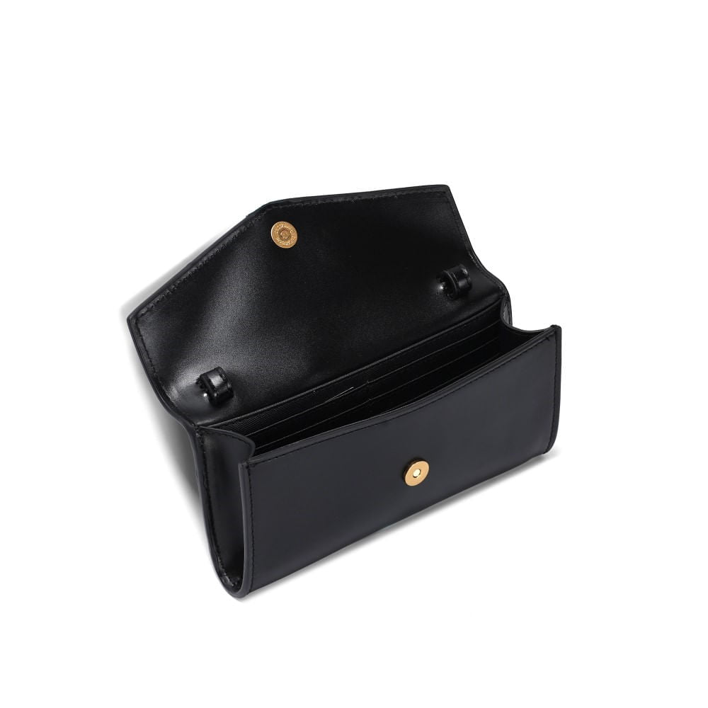 Bolsa Carteira Preta Santa Lolla Alça Transversal