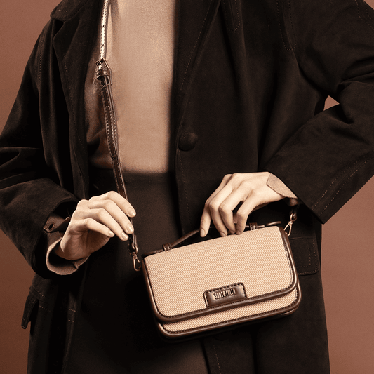 Bolsa Marrom Alça Transversal Santa Lolla