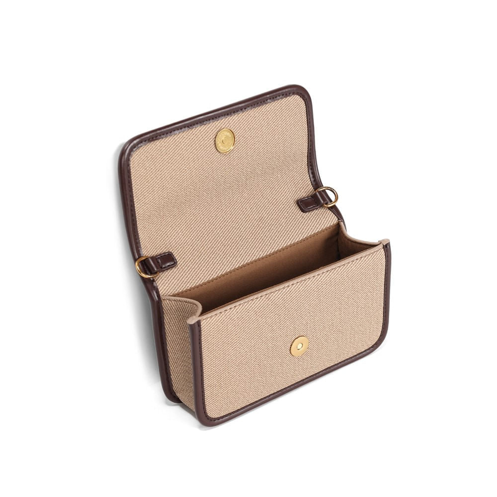 Bolsa Marrom Alça Transversal Santa Lolla