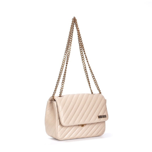 Bolsa Pequena Bege Santa Lolla Alça Corrente