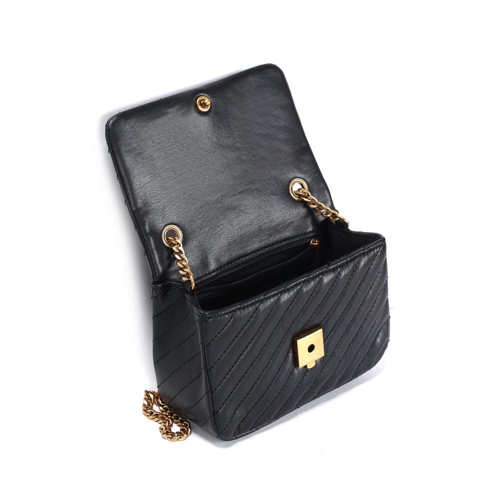 Bolsa Pequena Preta Santa Lolla Alça Corrente