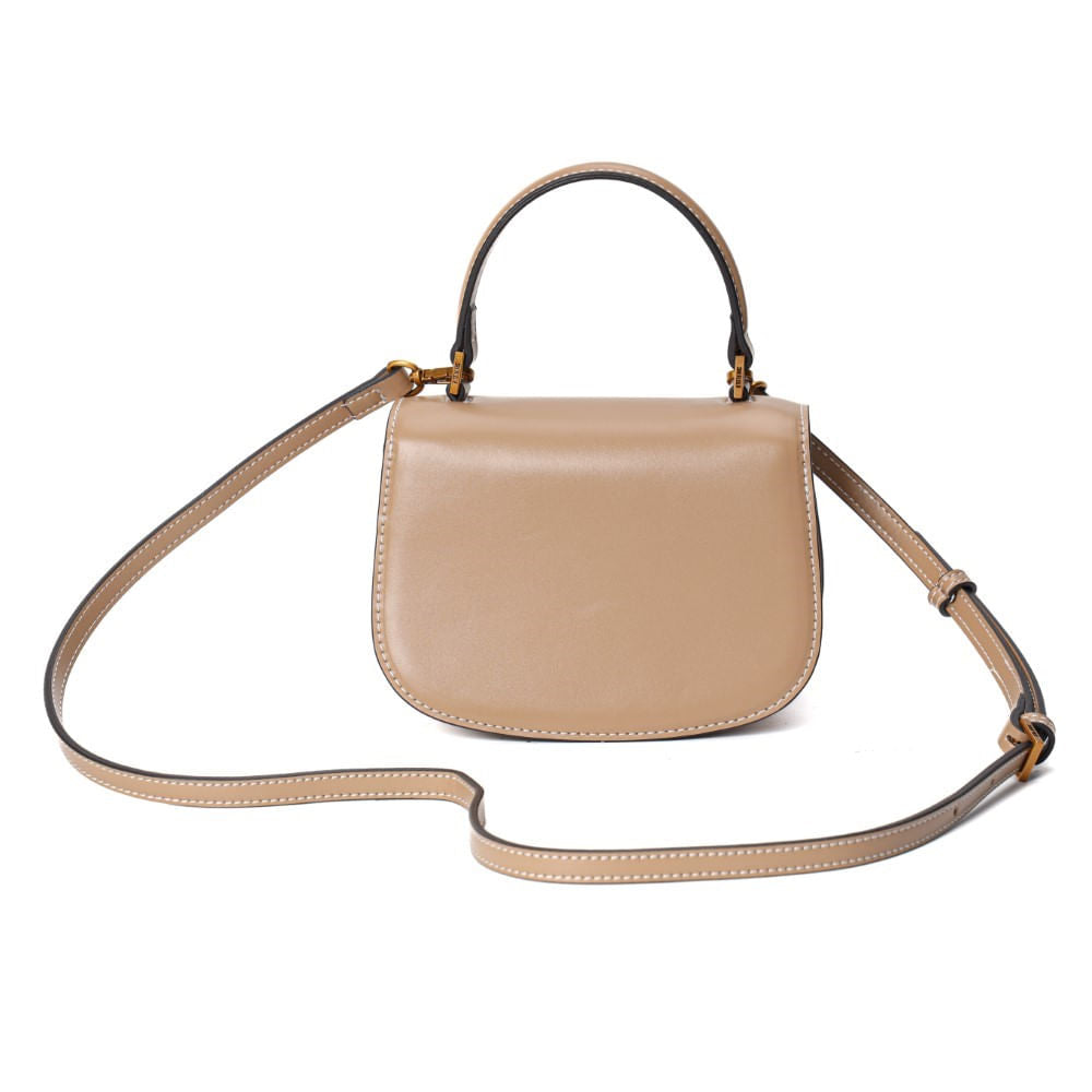 Bolsa Pequena Santa Lolla Bege Alça Dupla