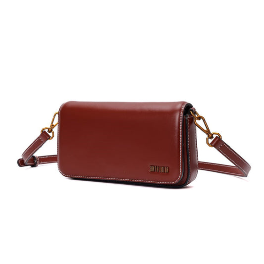 Bolsa Pequena Santa Lolla Marrom Alça Transversal