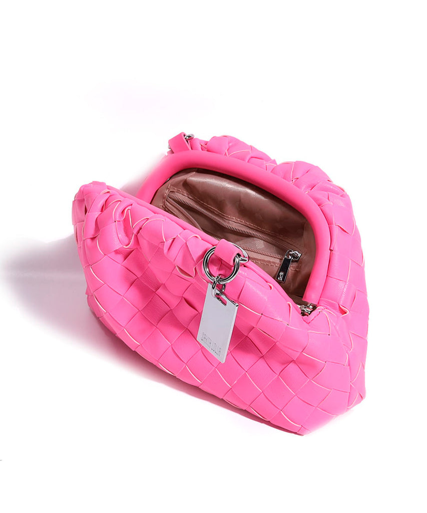 Bolsa Pequena Santa Lolla Pink Soft Tramado