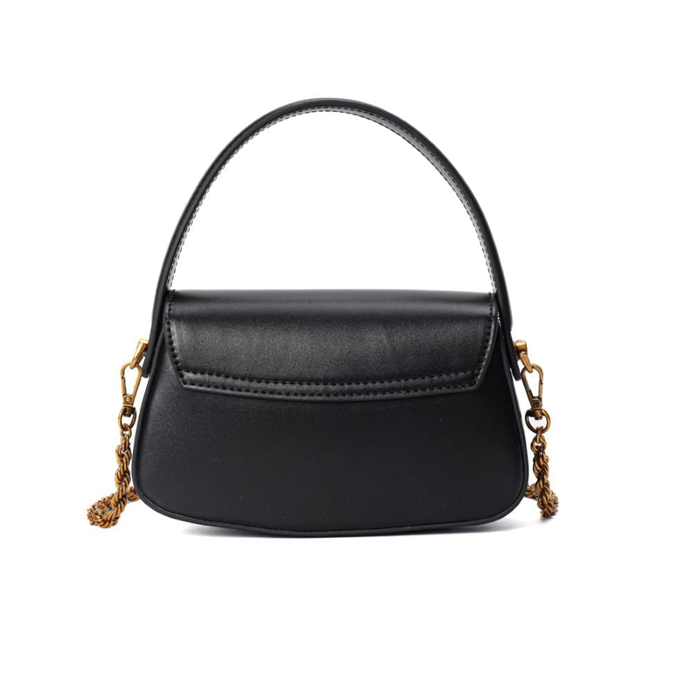 Bolsa Pequena Santa Lolla Preta Alça Dupla