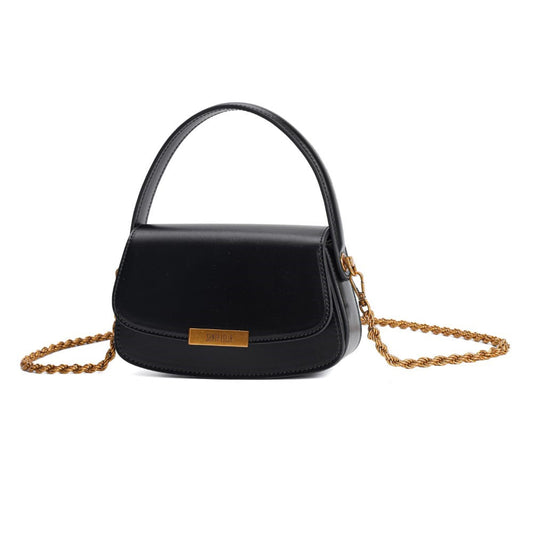 Bolsa Pequena Santa Lolla Preta Alça Dupla