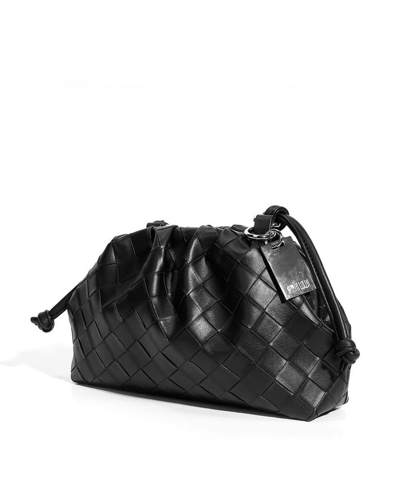 Bolsa Pequena Santa Lolla Preta Soft Tramado