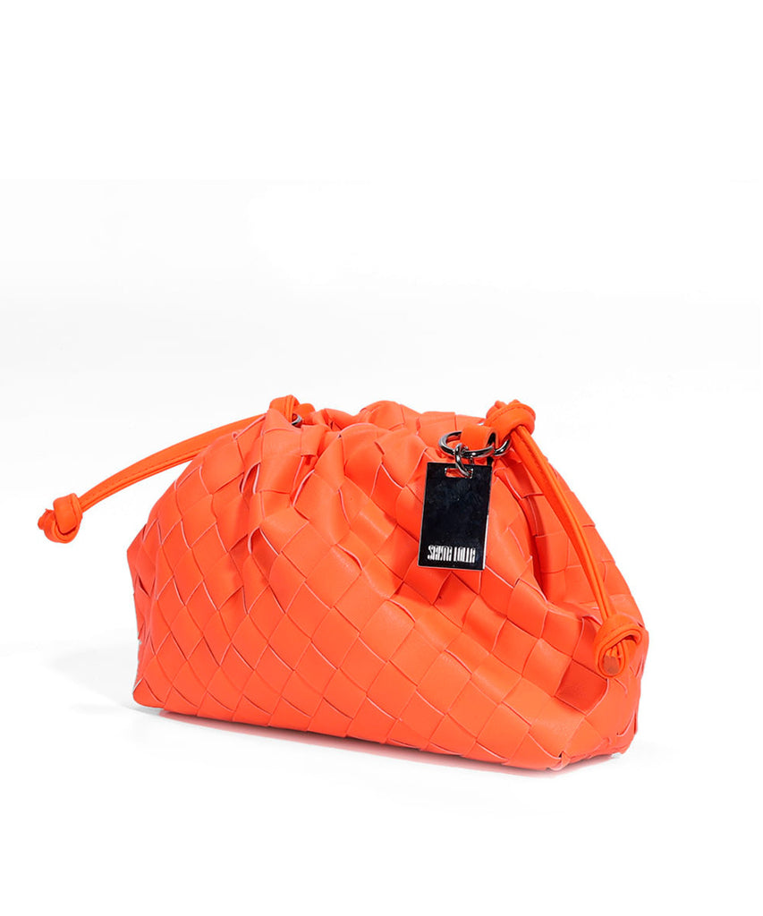 Bolsa Pequena Santa Lolla Tangerina Soft Tramado
