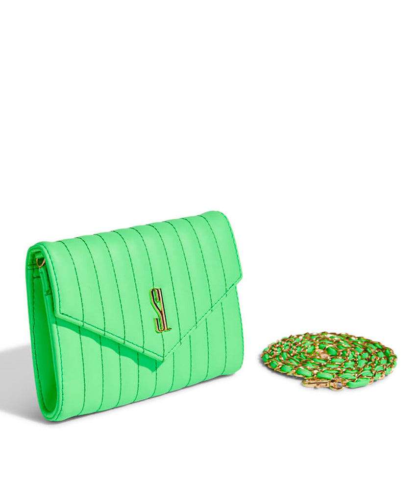 Bolsa Pequena Santa Lolla Verde Neon Transversal