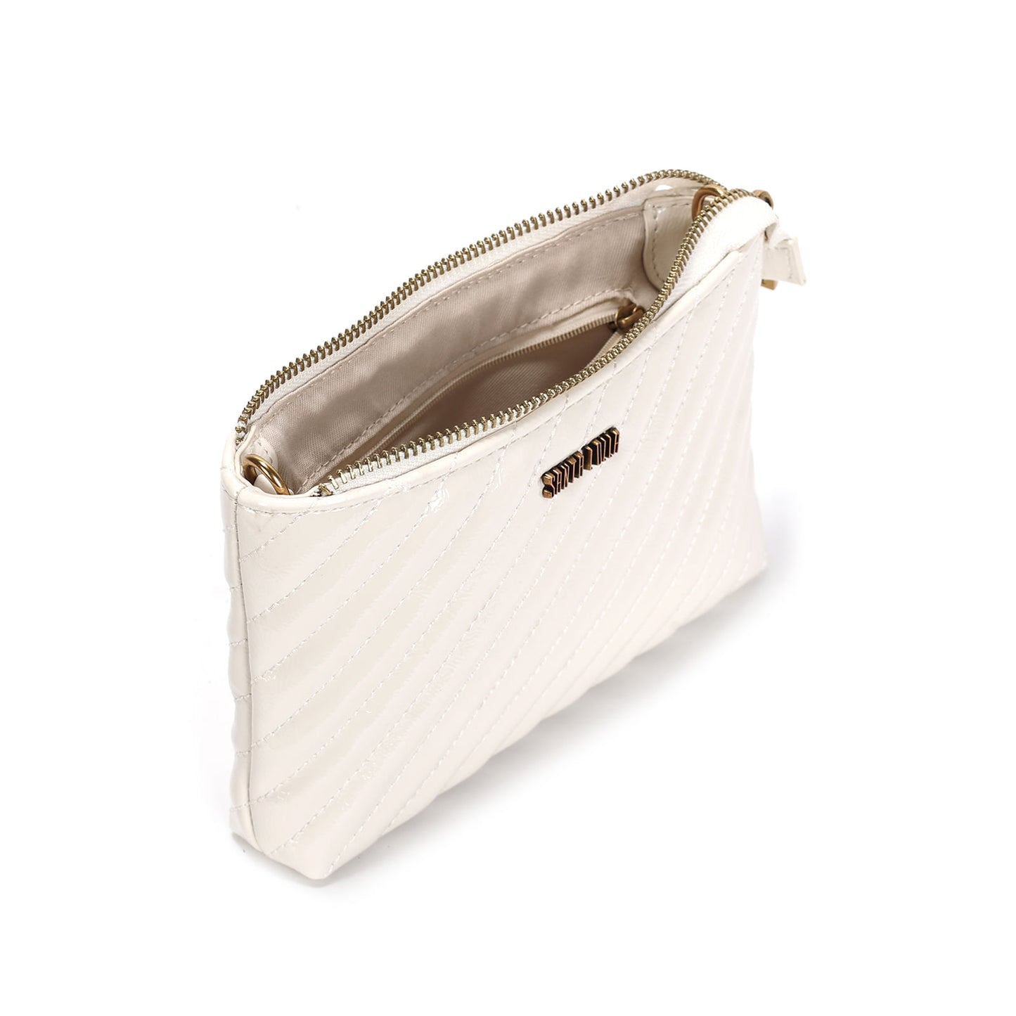 Bolsa Pequena Soft Santa Lolla Branca Alça Transversal