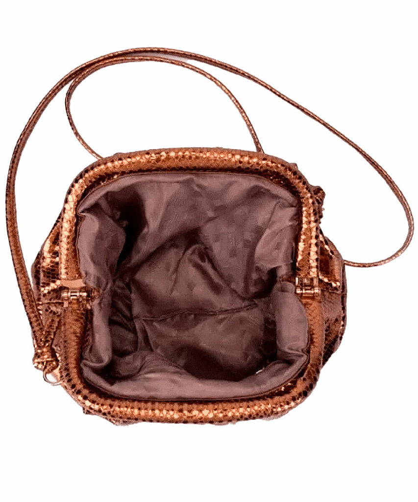 Bolsa Pouch Santa Lolla Borgonha Metalizado