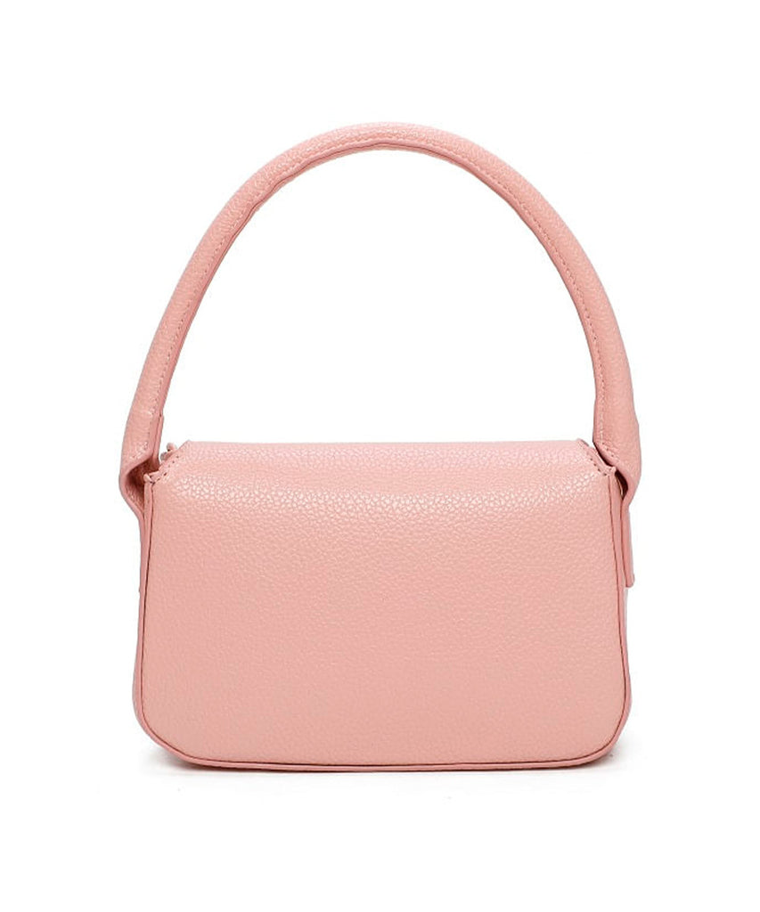 Bolsa Quadrada Santa Lolla Nude Rosado Alça Transversal