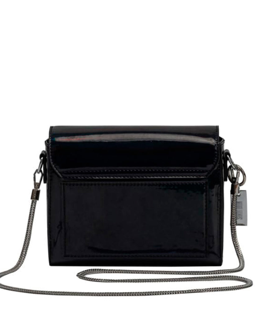 Bolsa Quadrada Santa Lolla Preta Alça Transversal