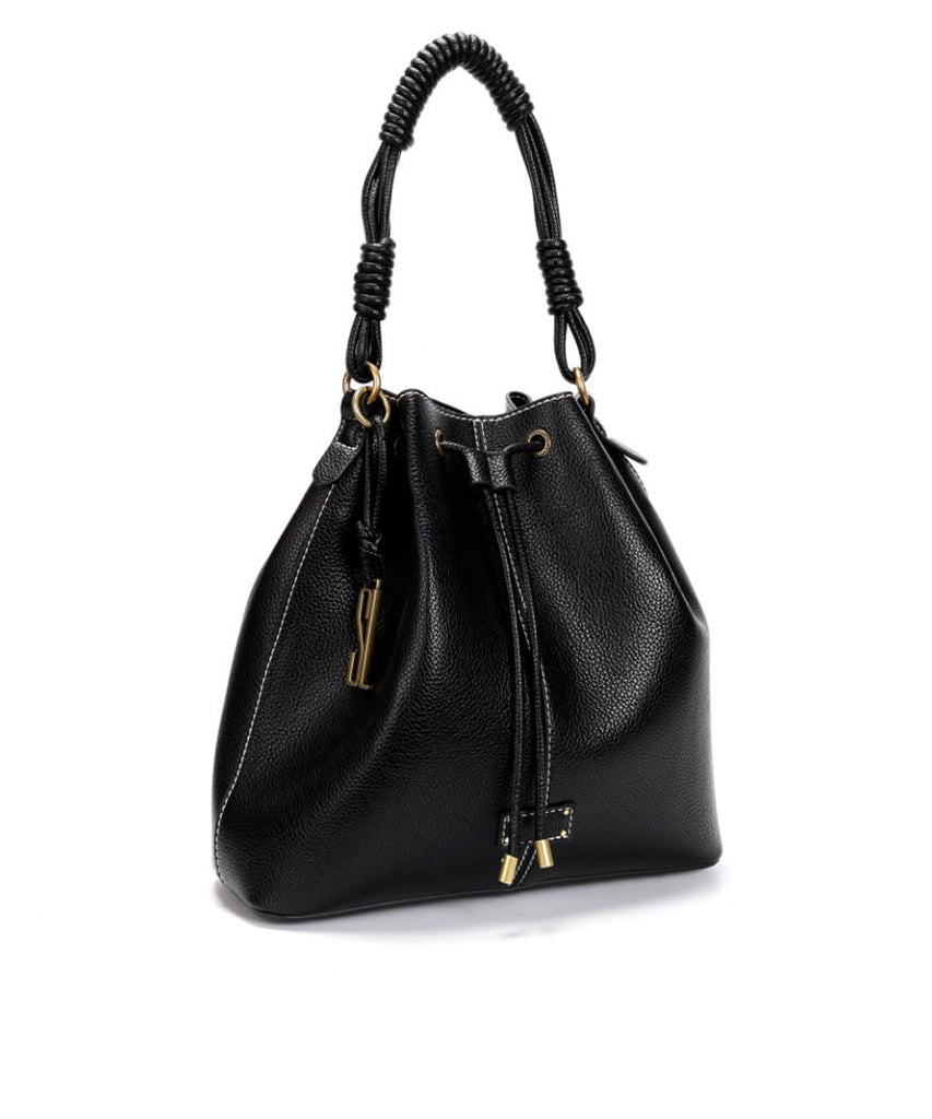 Bolsa Saco Santa Lolla Preta Alça Transversal