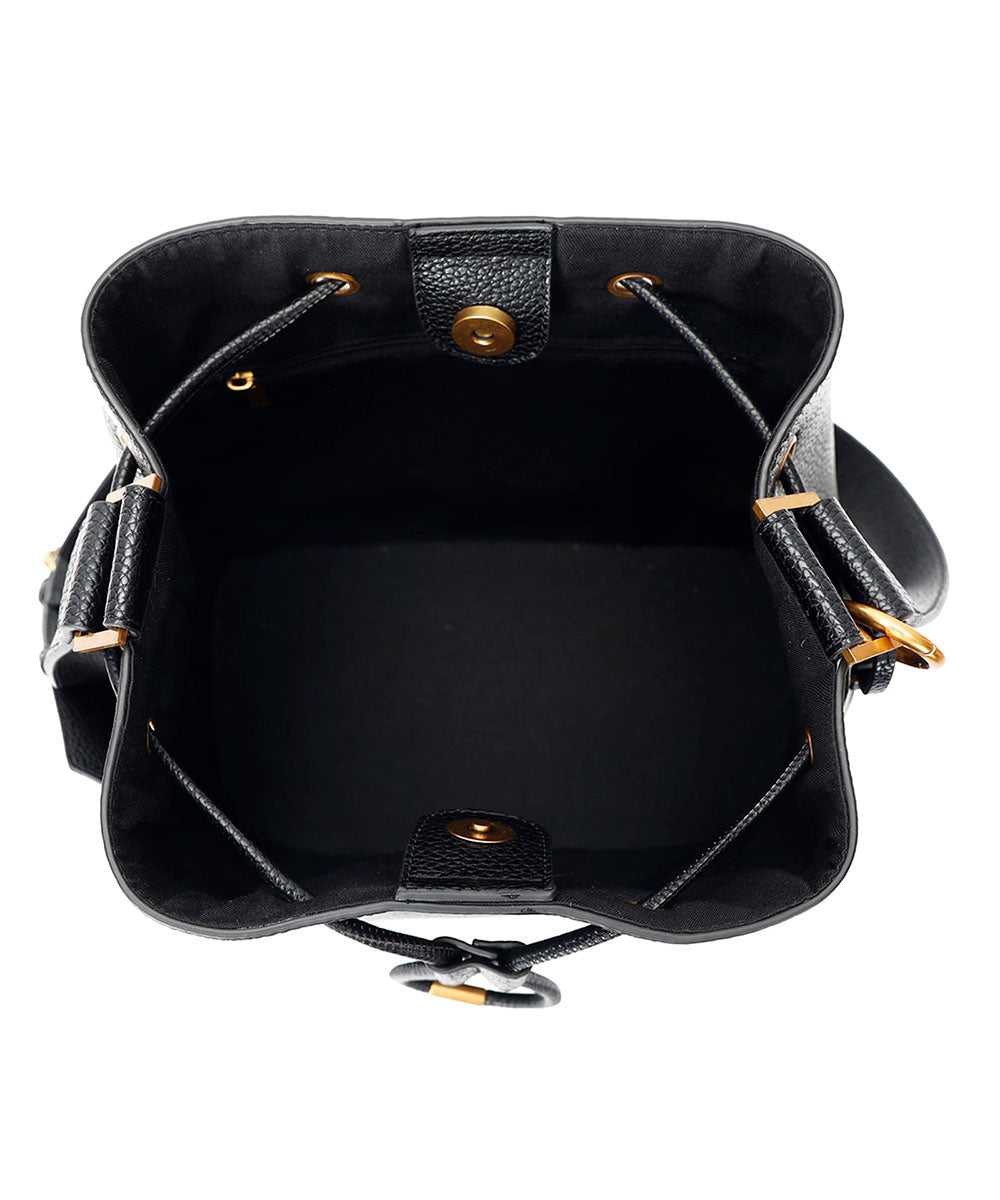 Bolsa Saco Santa Lolla Preto Alça Mão