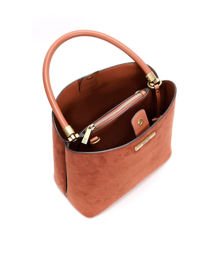 Bolsa Santa Lolla Camurça Cinamon Média