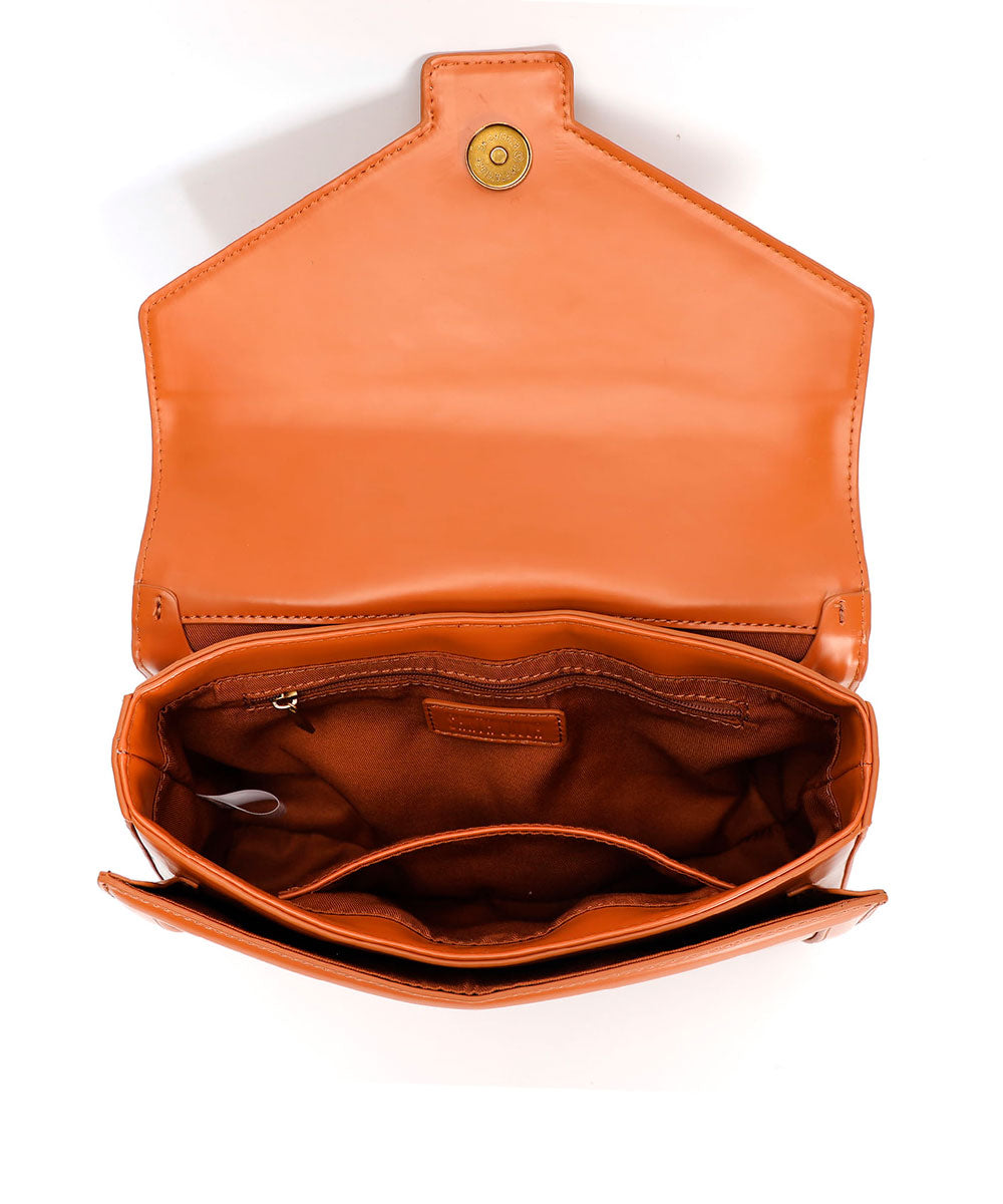 Bolsa Santa Lolla Marrom Cognac Correntes