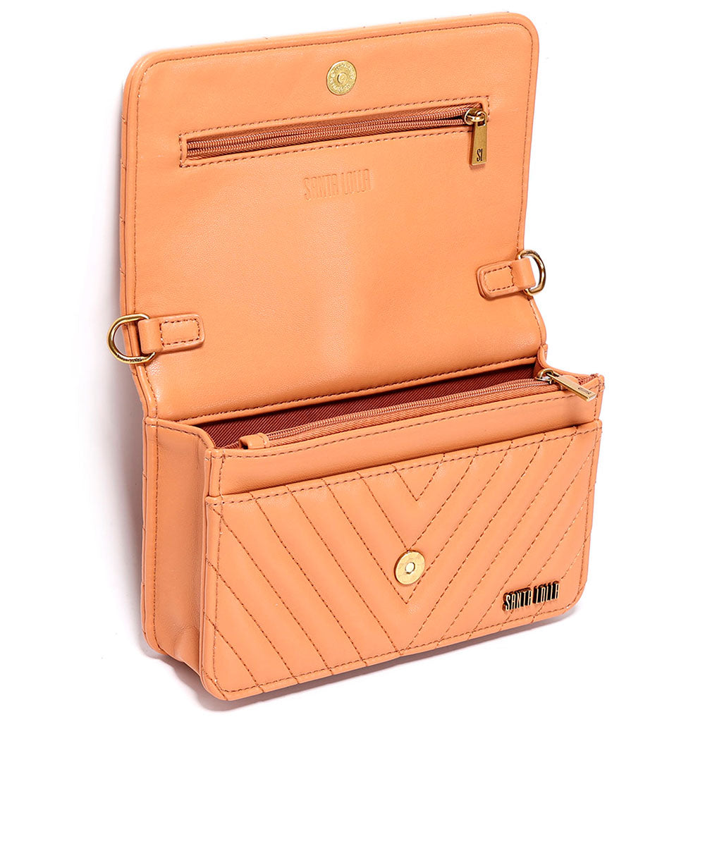 Bolsa Santa Lolla Marrom Cognac Correntes