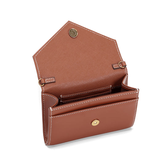 Bolsa Santa Lolla Marrom Transversal Pequena