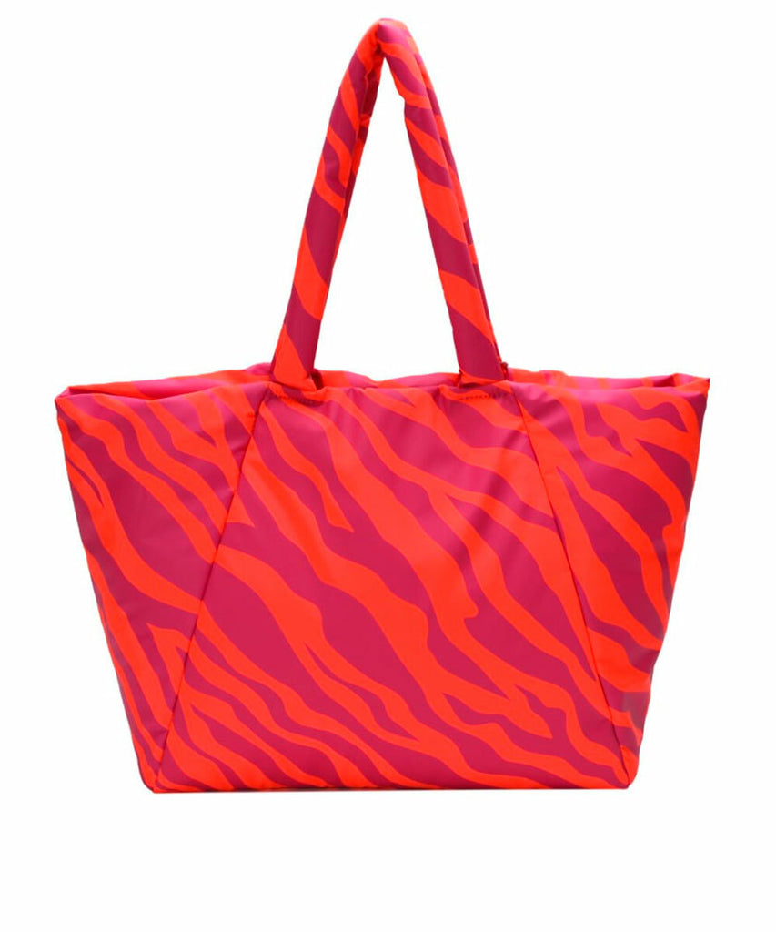 Bolsa Santa Lolla Nylon Zebra Tangerina