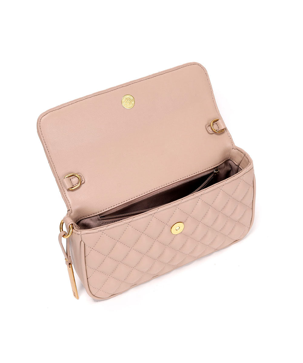 Bolsa Santa Lolla Off White Matelassê Correntes