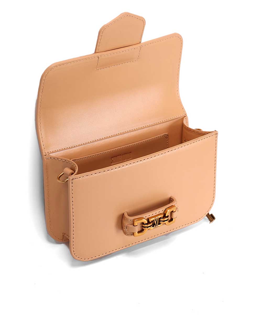 Bolsa Santa Lolla Pequena Bege Alça Ombro