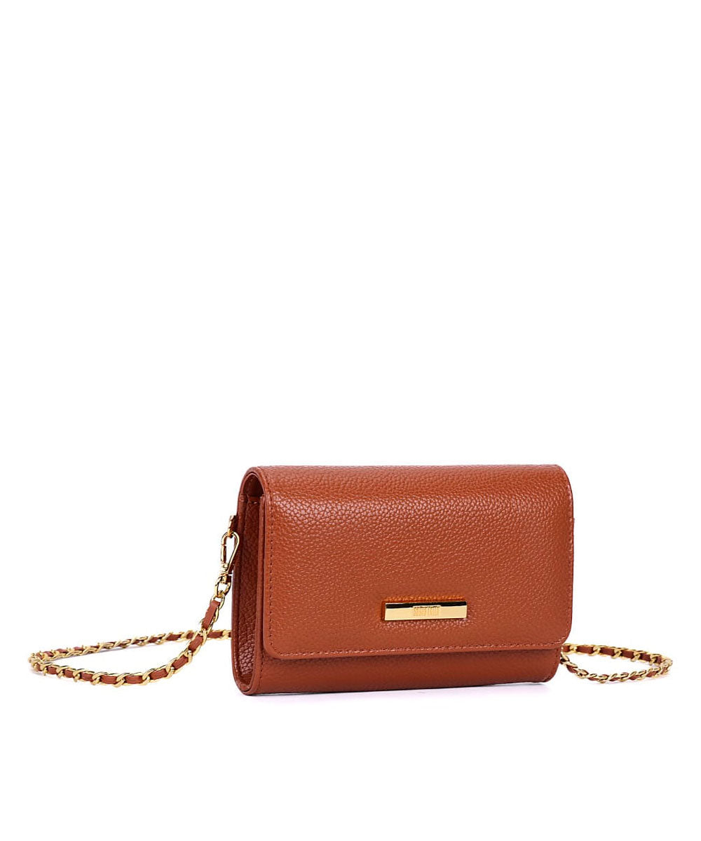 Bolsa Santa Lolla Pequena Marrom Correntes