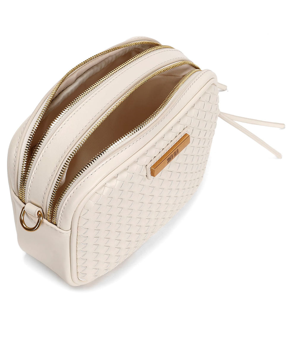 Bolsa Santa Lolla Pequena Off White Transversal