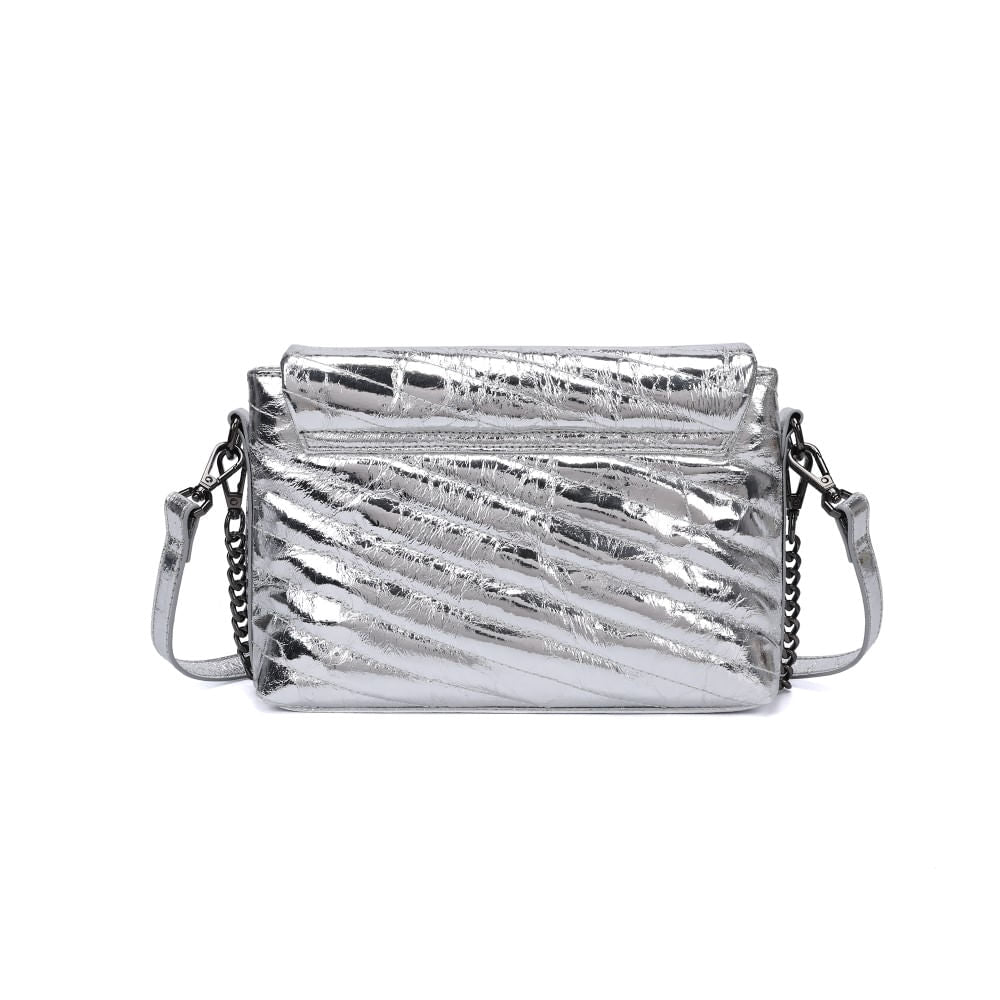 Bolsa Santa Lolla Prata Metalizada Duas Alças