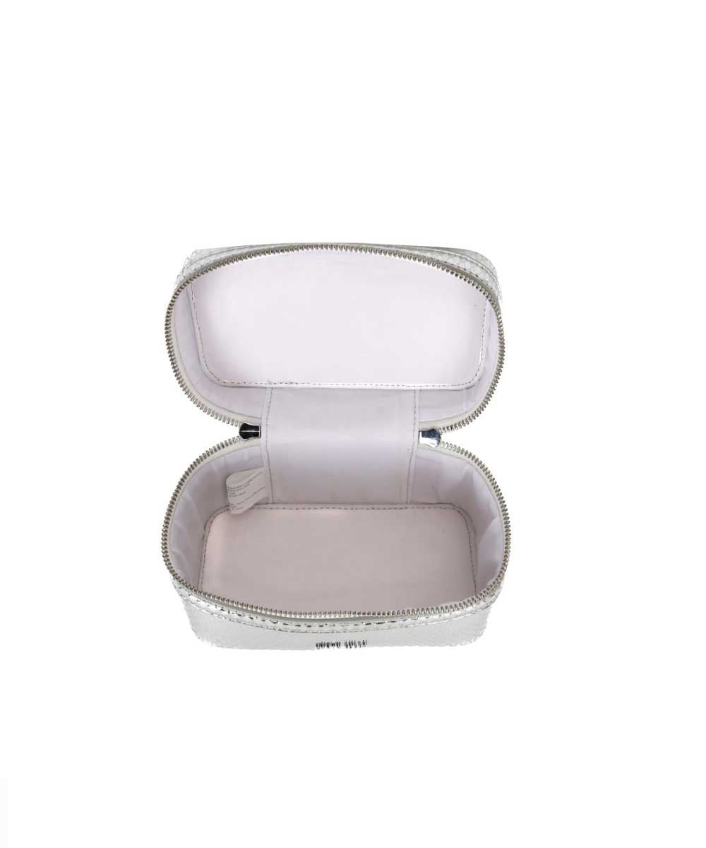 Bolsa Santa Lolla Prata Metalizada Quadrada