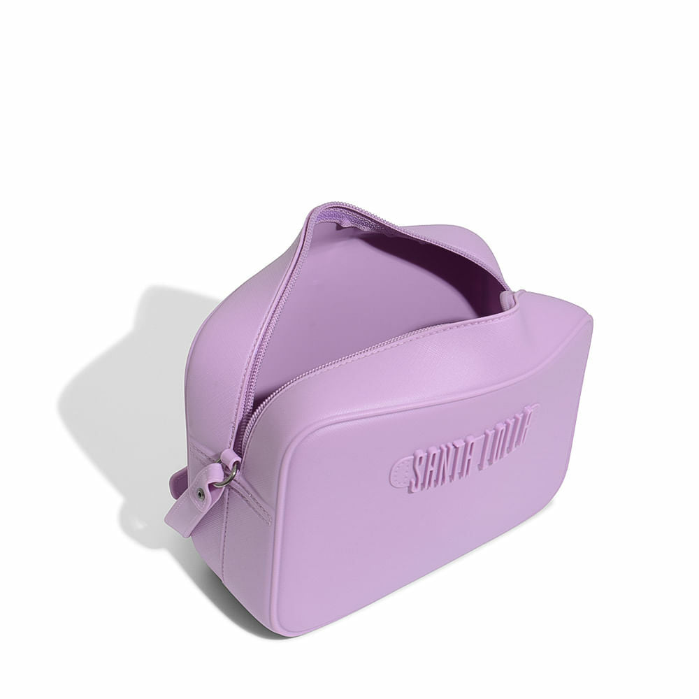 Bolsa Santa Lolla Quadrada Borracha Lilás