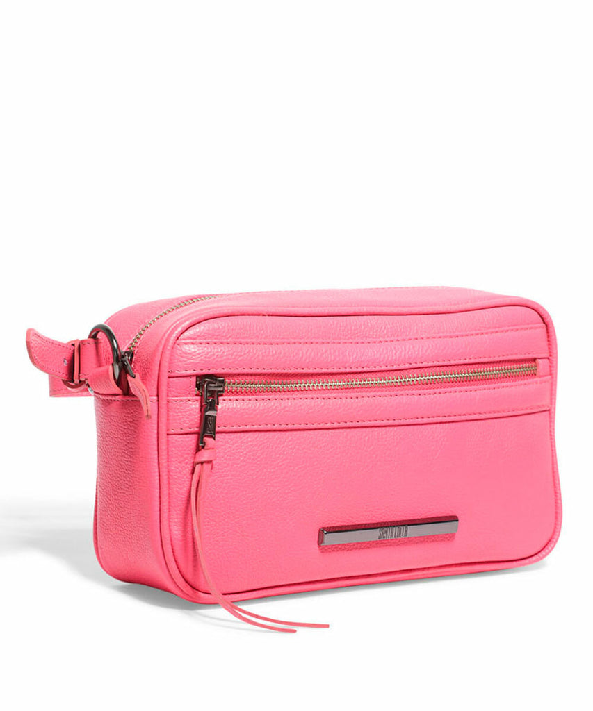 Bolsa Santa Lolla Rosa Couro Floater Alça Transversal