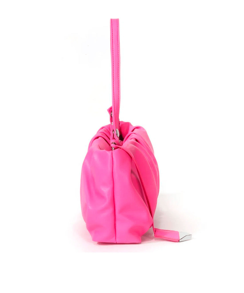 Bolsa Santa Lolla Rosa Franzida Alça Dupla