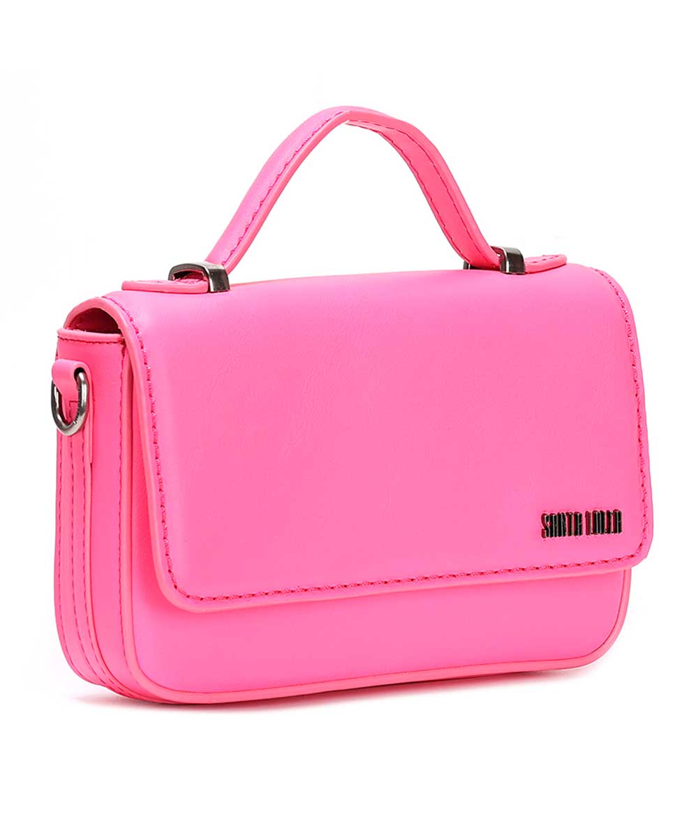 Bolsa Santa Lolla Rosa Pequena Transversal