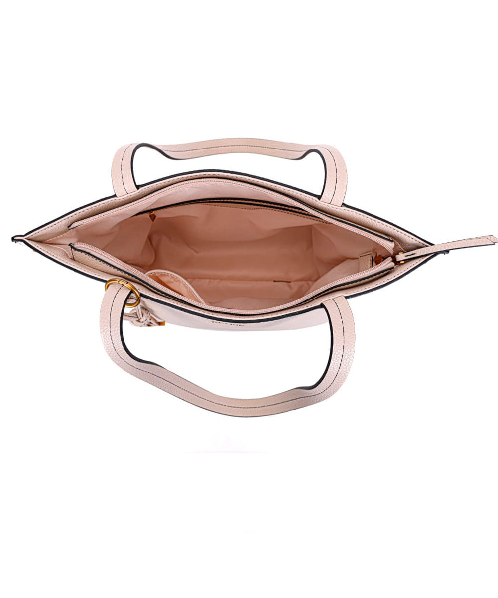 Bolsa Santa Lolla Shopper Off White Spikes Alça de Ombro