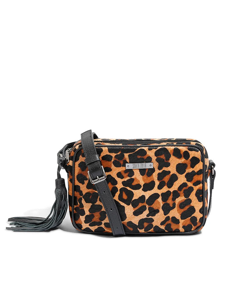 Bolsa Santa Lolla Tiracolo Onça Pelo Natural