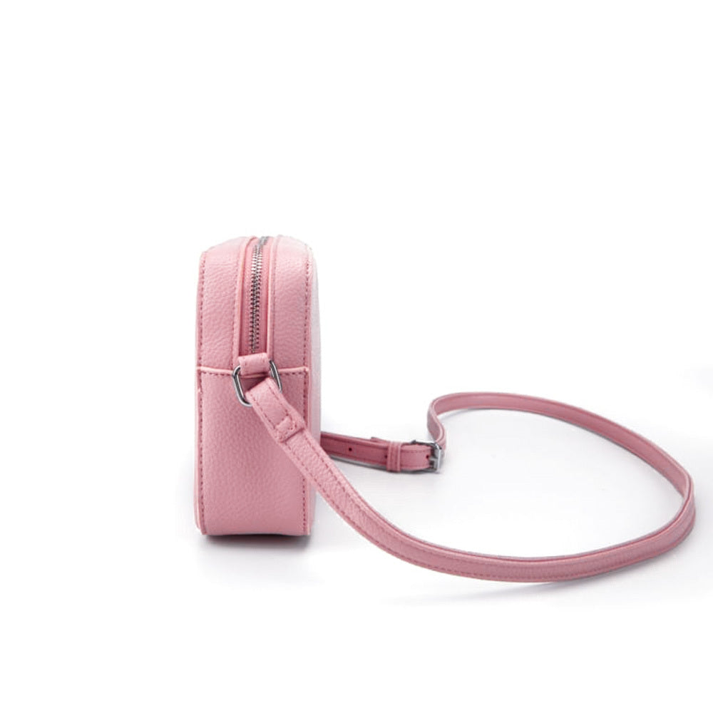 Bolsa Santa Lolla Tiracolo Quadrada Rosa Chiclete