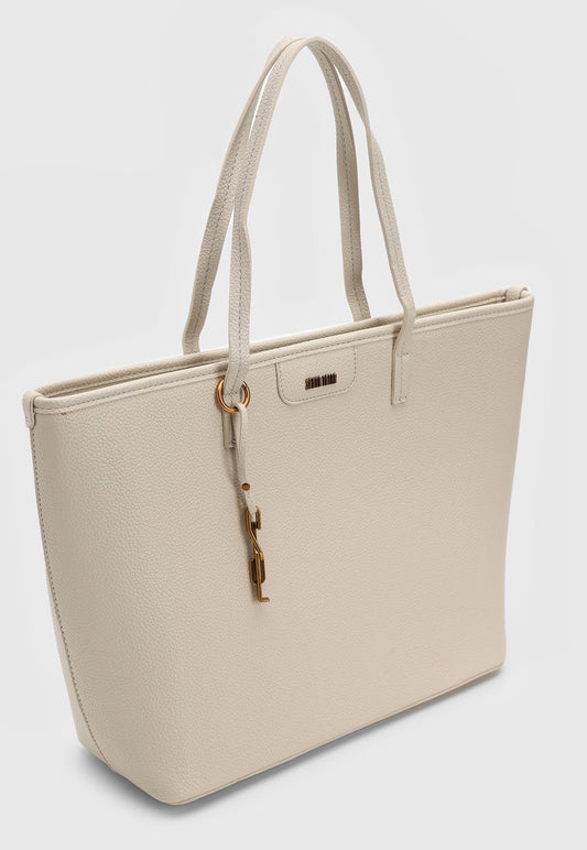 Bolsa Shopper Grande Santa Lolla Off White