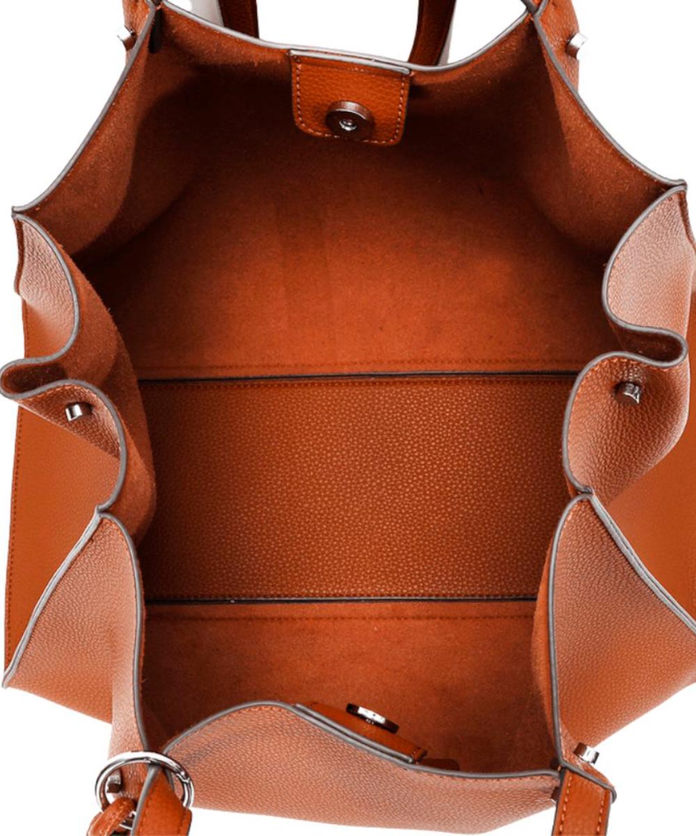 Bolsa Shopper Marrom Ombro